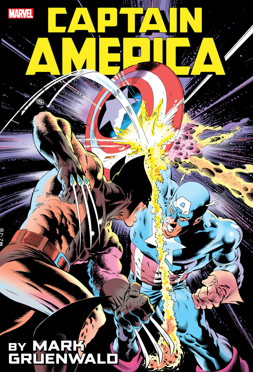Captain America by Mark Gruenwald Omnibus Vol. 1 Zeck Captain America vs. Wolverine Cover